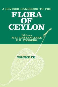 portada a revised handbook of the flora of ceylon - volume 7