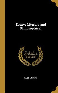 portada Essays Literary and Philosophical (en Inglés)