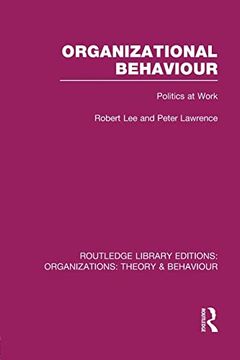 portada Organizational Behaviour (Rle: Organizations) (Routledge Library Editions: Organizations) (en Inglés)