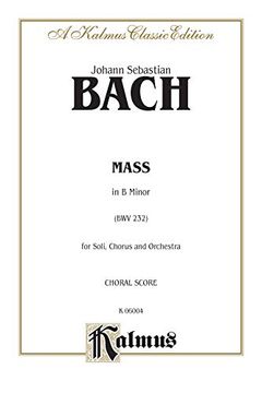 portada Mass in b Minor: Saatb With Ssatb Soli (en Latin)
