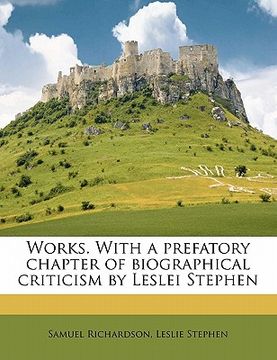 portada works. with a prefatory chapter of biographical criticism by leslei stephen volume 11
