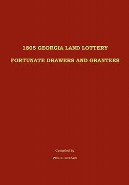 portada 1805 georgia land lottery fortunate drawers and grantees