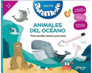 portada Animales del Océano: Para Escribir, Borrar Y Escuchar
