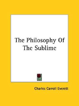 portada the philosophy of the sublime (en Inglés)