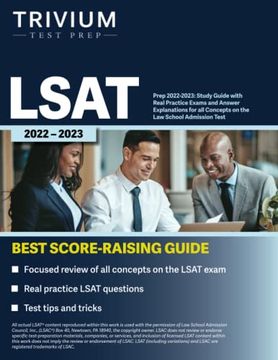 portada Lsat Prep 2022-2023: Study Guide With Real Practice Exams and Answer Explanations for all Concepts on the law School Admission Test (en Inglés)