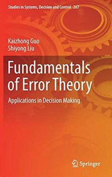 portada Fundamentals of Error Theory: Applications in Decision Making (Studies in Systems, Decision and Control) (in English)
