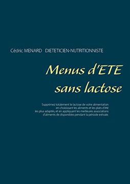 portada Menus D'été Sans Lactose (en Francés)