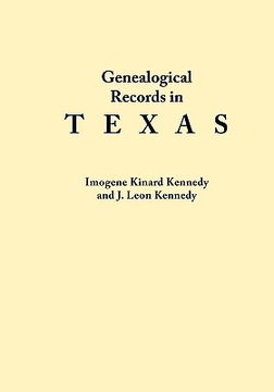 portada genealogical records in texas (en Inglés)