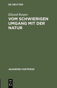 portada Vom Schwierigen Umgang mit der Natur (en Alemán)