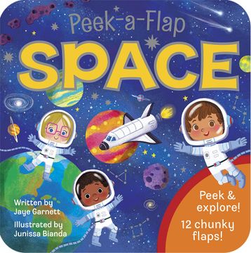 portada Peek-A-Flap Space Children's Lift-A-Flap Board Book 