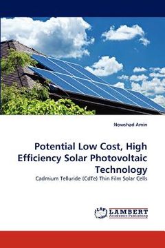 portada potential low cost, high efficiency solar photovoltaic technology (en Inglés)