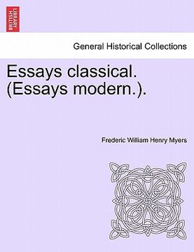 portada essays classical. (essays modern.). (in English)