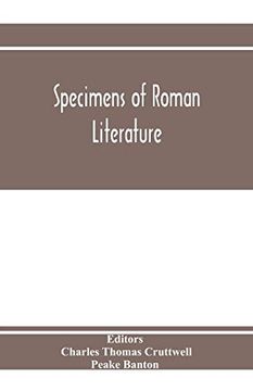 portada Specimens of Roman Literature: Passages Illustrative of Roman Thought and Style 