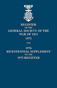 portada register of the general society of the war of 1812: 1972, and 1976 bicentennial supplement to the 1972 register