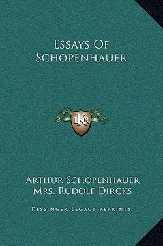 portada essays of schopenhauer