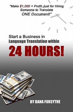 portada start a business in language translation within 24 hours (en Inglés)