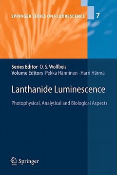 portada lanthanide luminescence: photophysical, analytical and biological aspects (en Inglés)