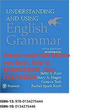 portada Understanding and Using English Grammar, Workbook (en Inglés)