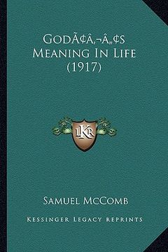 portada godacentsa -a centss meaning in life (1917) (in English)