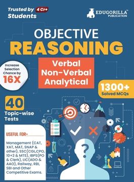 portada Reasoning: Verbal, Non Verbal & Analytical Book 2023 (English Edition) - 40 Topic-wise Solved Tests (1300 Solved Questions) with (en Inglés)