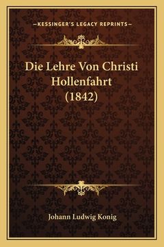 portada Die Lehre Von Christi Hollenfahrt (1842) (en Alemán)