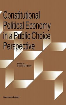 portada constitutional political economy in a public choice perspective (en Inglés)