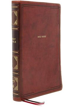 portada Nkjv, Thinline Bible, Large Print, Leathersoft, Brown, red Letter, Comfort Print: Holy Bible, new King James Version (en Inglés)