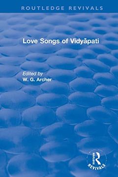 portada Love Songs of Vidyāpati (Routledge Revivals) 