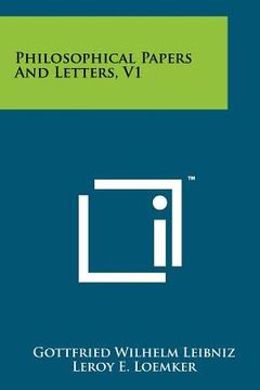 portada philosophical papers and letters, v1