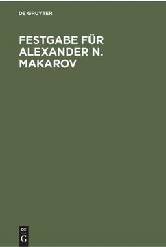 portada Festgabe für Alexander n. Makarov