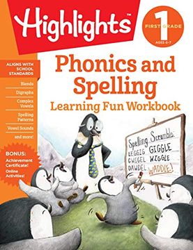 portada First Grade Phonics and Spelling (Highlights(Tm) Learning fun Workbooks) (en Inglés)
