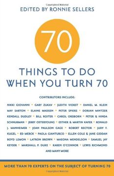 portada 70 Things to Do When You Turn 70 (en Inglés)