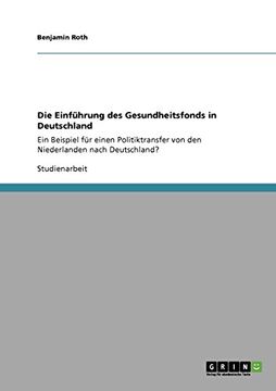 portada Die Einführung des Gesundheitsfonds in Deutschland