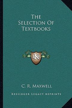 portada the selection of textbooks