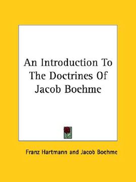 portada an introduction to the doctrines of jacob boehme (in English)