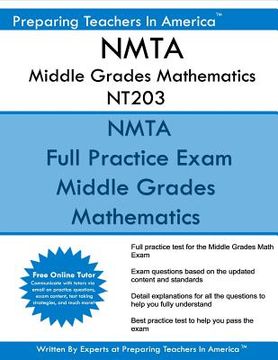 portada NMTA Middle Grades Mathematics NT203: NMTA 203 Math Exam (in English)