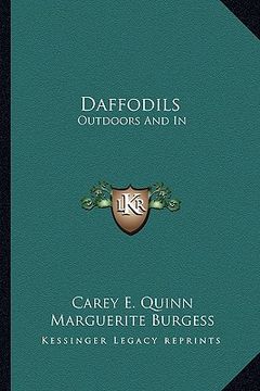 portada daffodils: outdoors and in (in English)