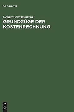 portada Grundzuge der Kostenrechnung (in German)