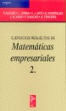 portada ejercicios resueltos de matemáticas empresariales 2 (in Spanish)