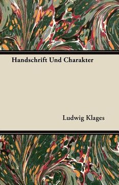 portada handschrift und charakter (en Inglés)
