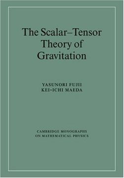 portada Scalar-Tensor Theory of Gravitation (Cambridge Monographs on Mathematical Physics) (en Inglés)