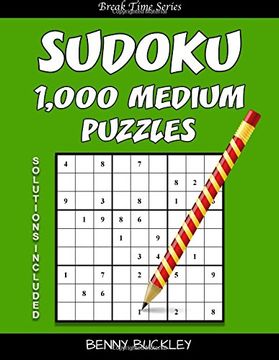 portada Sudoku 1,000 Medium Puzzles. Solutions Included: A Break Time Series Book: Volume 10