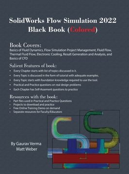 portada SolidWorks Flow Simulation 2022 Black Book (Colored) (en Inglés)
