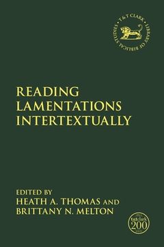 portada Reading Lamentations Intertextually (en Inglés)