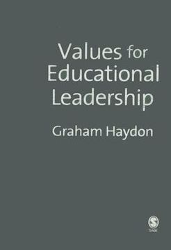 portada Values for Educational Leadership (en Inglés)