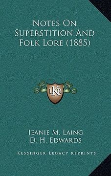 portada notes on superstition and folk lore (1885) (en Inglés)