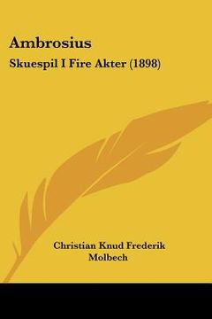 portada ambrosius: skuespil i fire akter (1898)