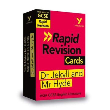 portada York Notes for aqa Gcse (9-1) Rapid Revision Cards: The Strange Case of dr Jekyll and mr Hyde (en Inglés)