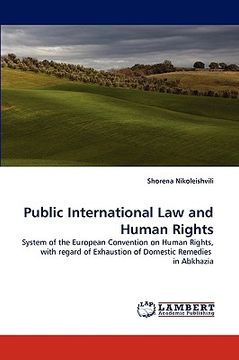 portada public international law and human rights (en Inglés)