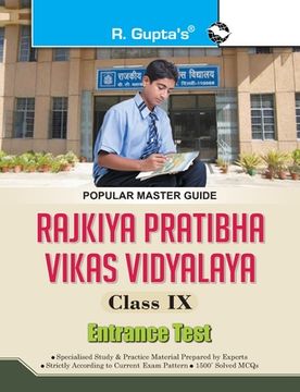 portada Rpvv: Rajkiya Pratibha Vikas Vidyalaya (Class IX) Entrance Exam Guide (en Inglés)